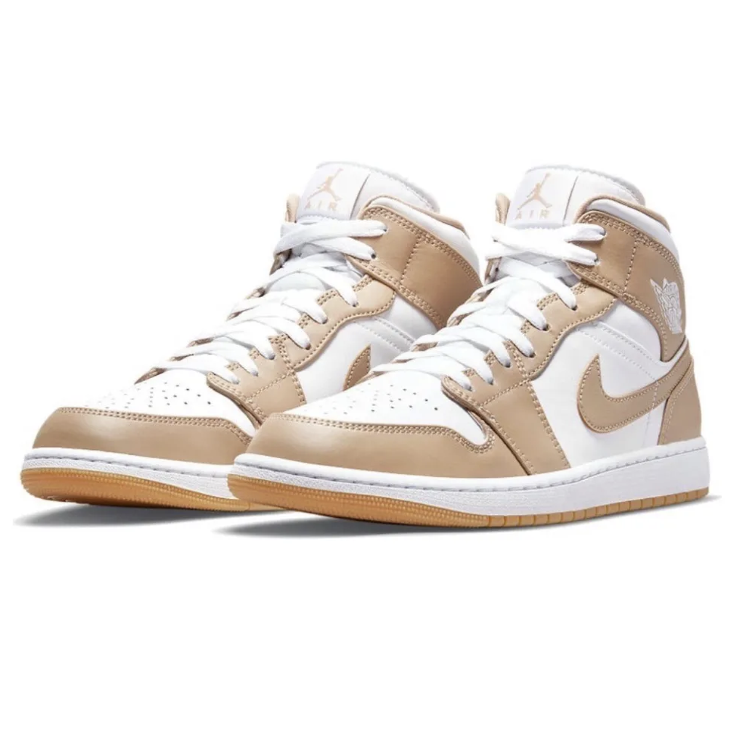 Nike Jordan 1 Mid Tan Gum Men's (554724-271) - US Mens 10