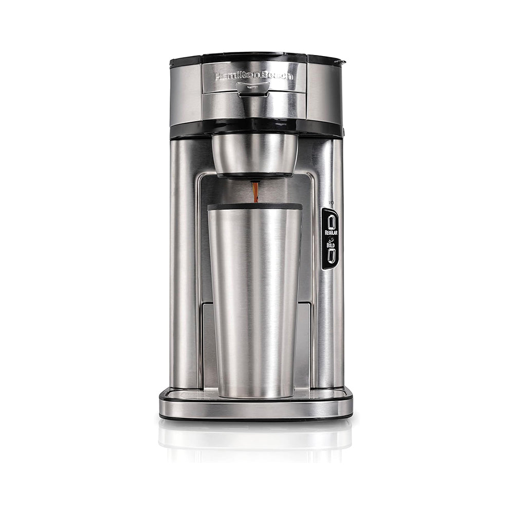 Hamilton Beach The Scoop SingleServe Coffee Maker, 14 oz., Stainless