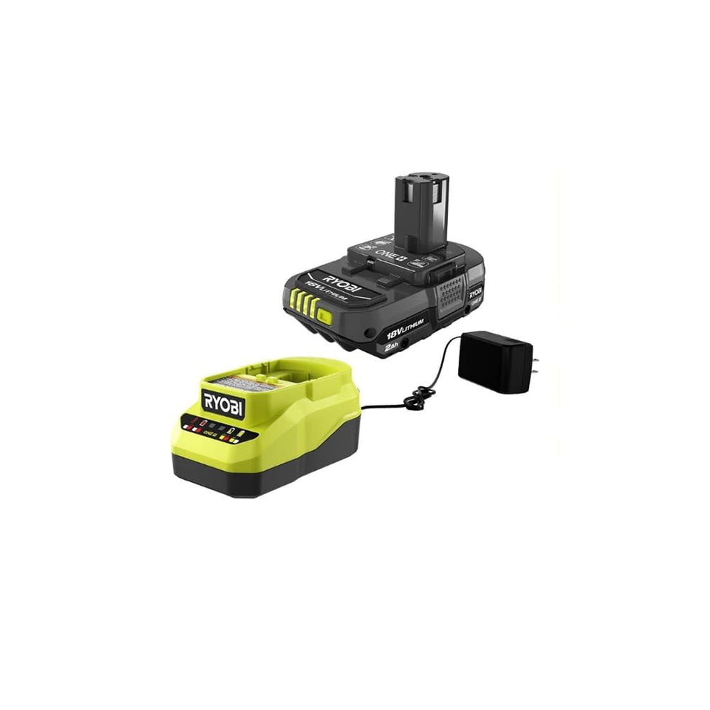 RYOBI One+ 18v Lithium Ion 2.0ah Battery and Charger Kit (PSK005)