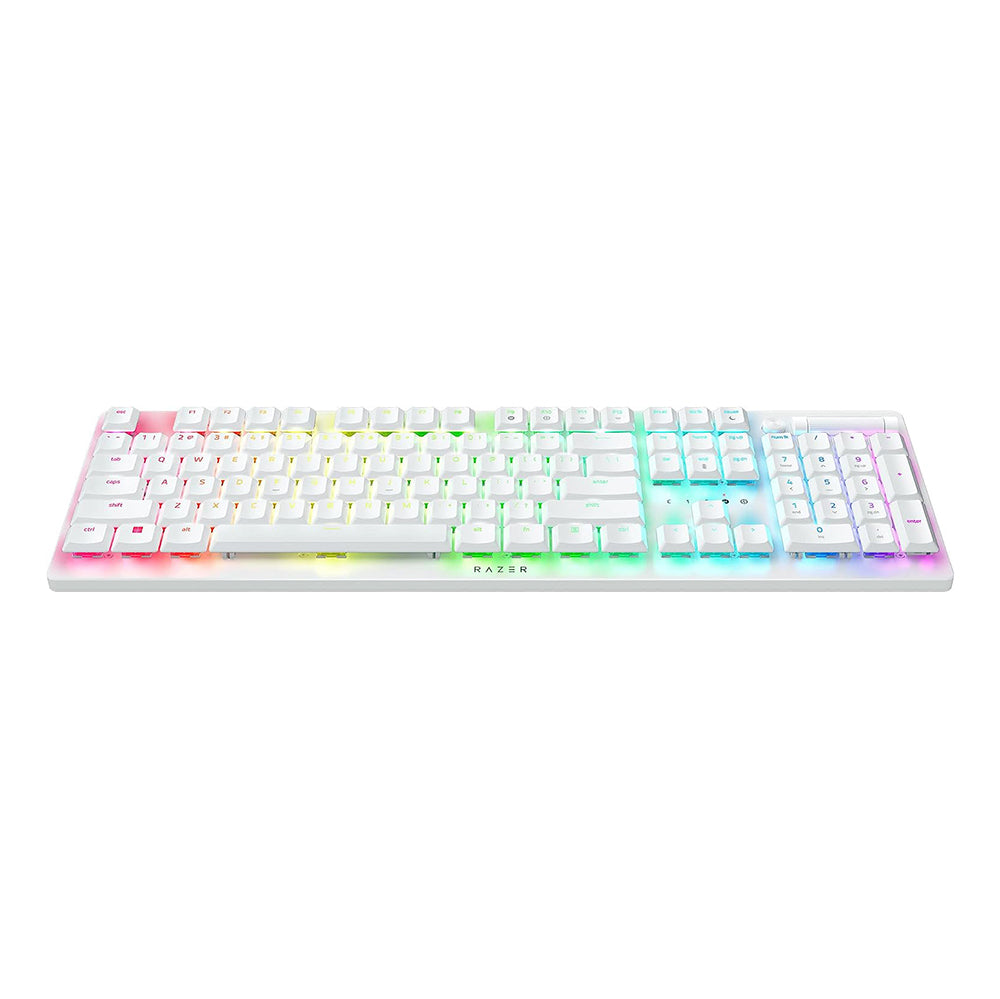 Razer DeathStalker V2 Pro Wireless Gaming Keyboard (Clicky Optical Switch) - White (RZ03-04363500-R3M1)