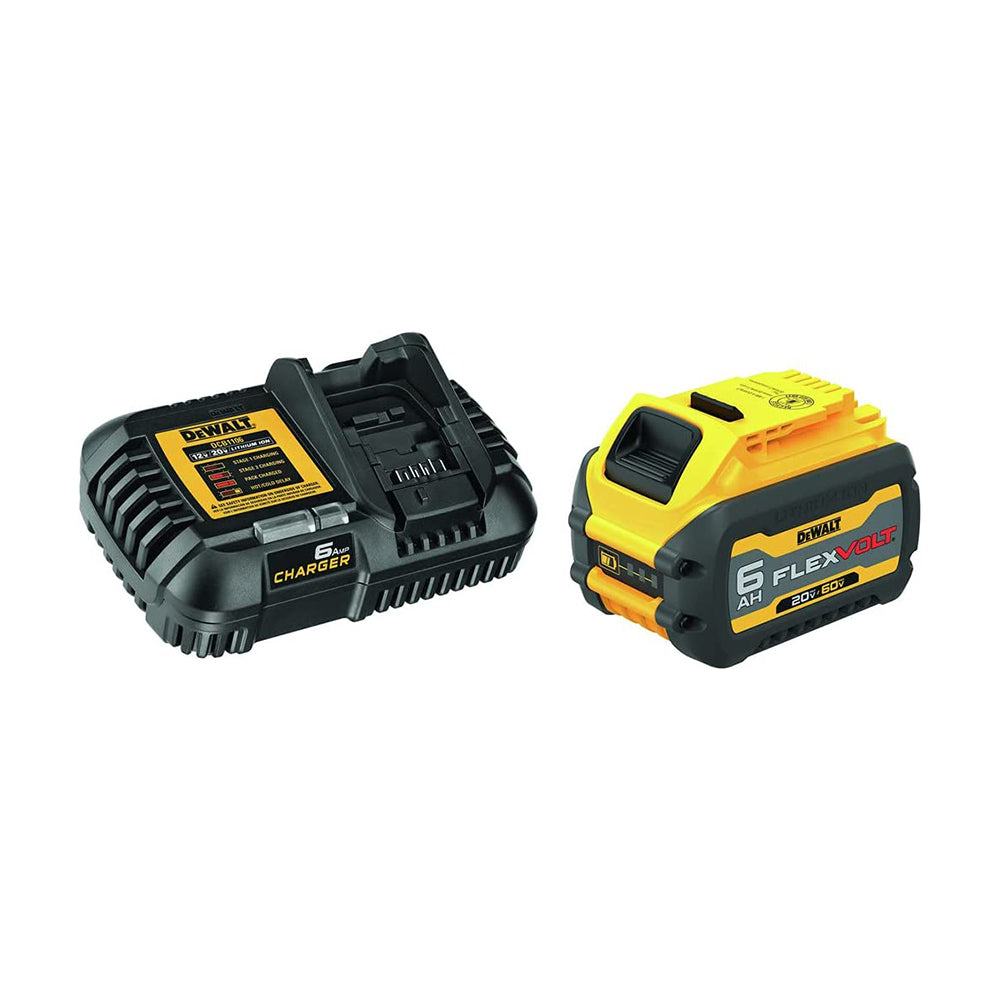 DEWALT FLEXVOLT 20V/60V MAX Battery and Charger Starter Kit, Lithium Ion (DCB606C)