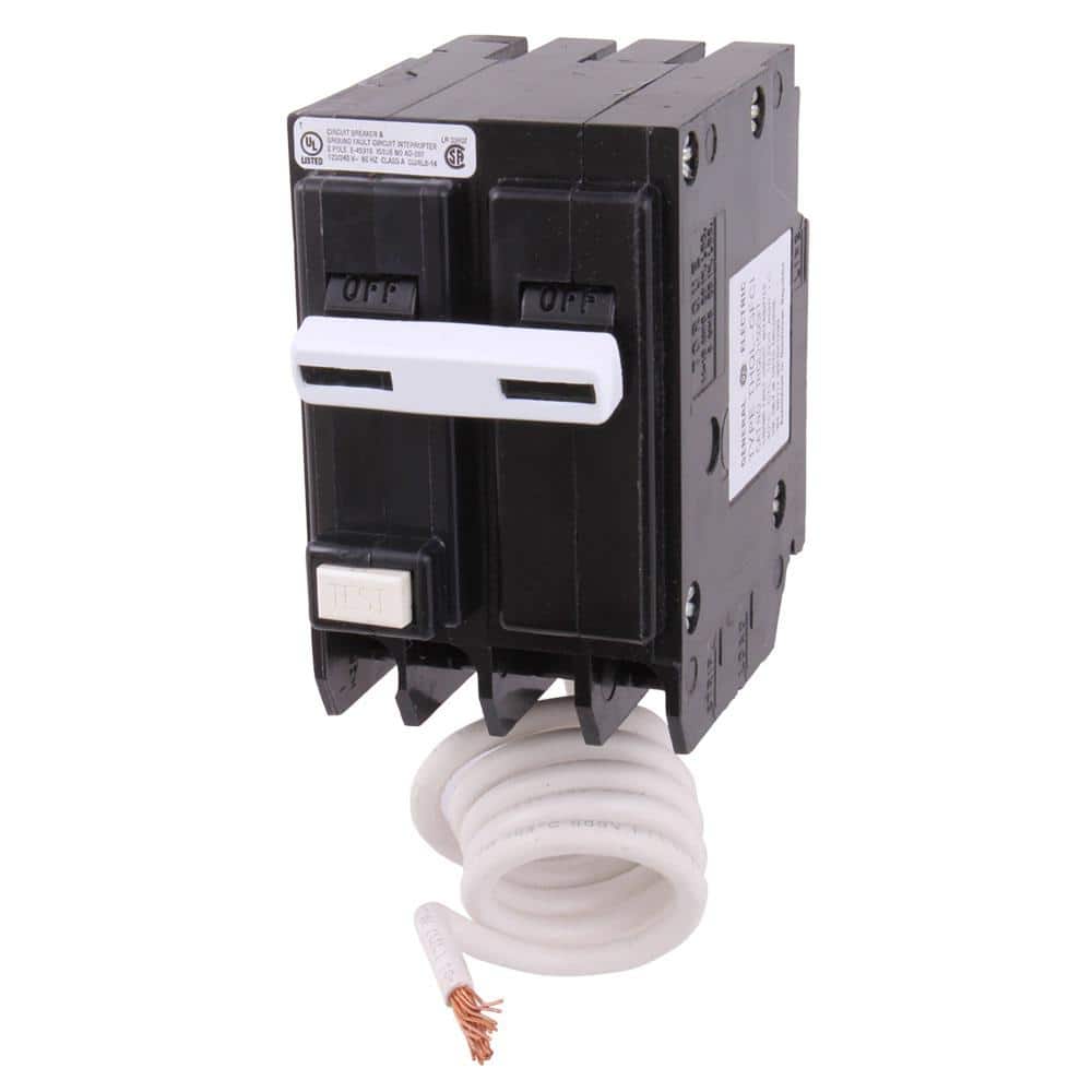 GE 30 Amp Double Pole Ground Fault Breaker with Self-Test (THQL2130GFTP) - Nyson Retail