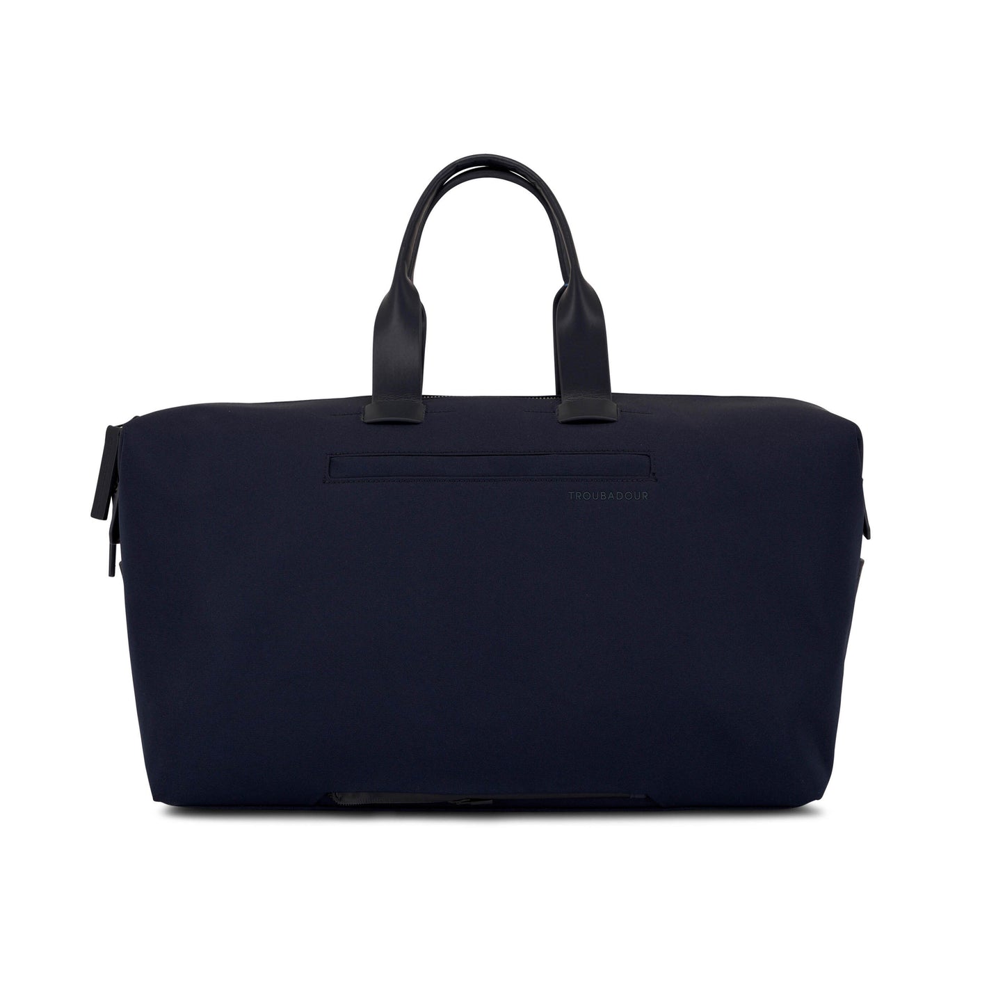 TROUBADOUR Navy Blue Nylon & Leather Weekender Bag (1171821)