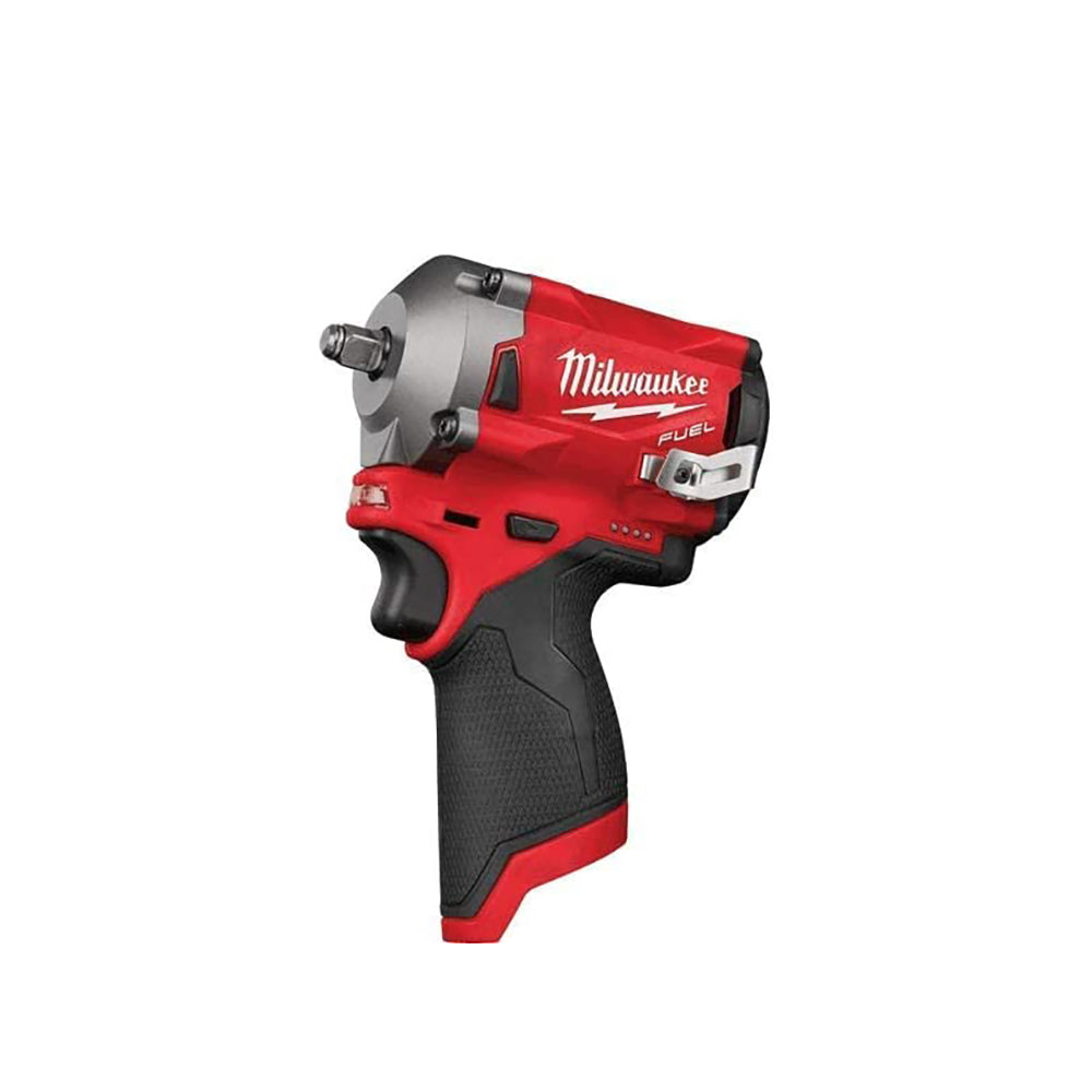 Milwaukee M12 FUEL 12V Lithium-Ion Brushless Cordless Stubby 3/8 in. Impact Wrench (Tool-Only) (2554-20)
