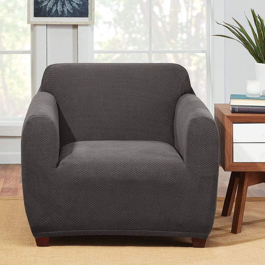 Sure Fit Stretch Hudson Chair Slipcover, One Piece - Gray