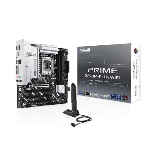 ASUS Prime Z890M-PLUS WiFi Z890 LGA 1851 mATX Motherboard, Intel® Core™ Ultra Series 2 Ready