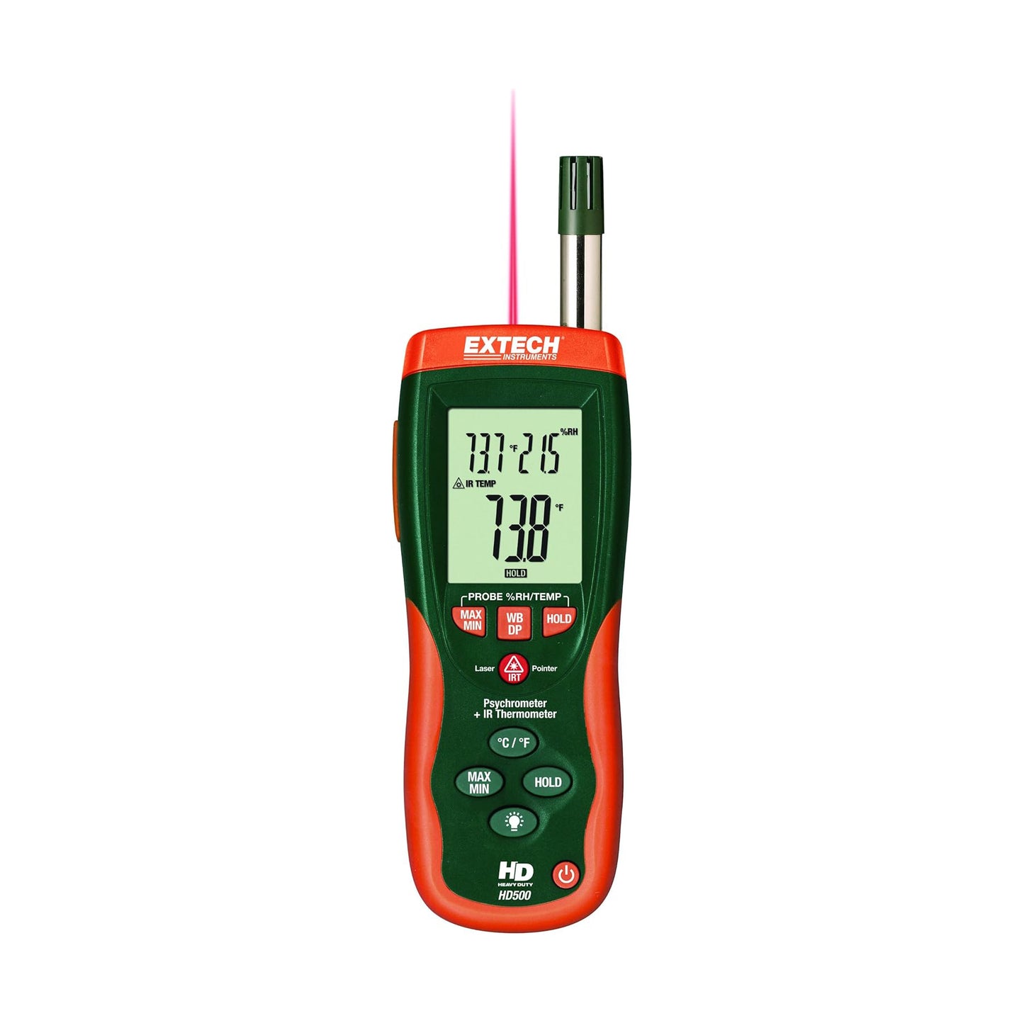 EXTECH HD500 - PSYCHROMETER with 30:1 Infrared Thermometer