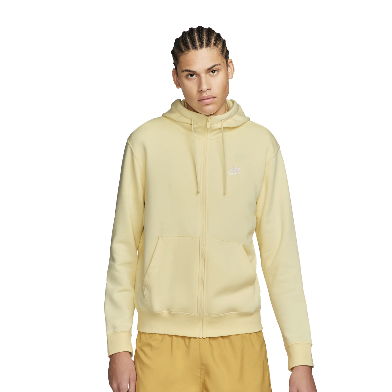 Nike Sportswear Club Fleece Sweatshirt (BV2645-744) - Large, Alabaster / White