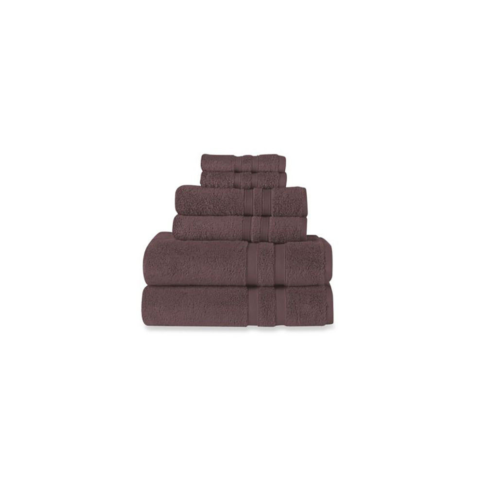 Wamsutta Ultra Soft 6-Piece Bath Towel Set in Black Plum (C6808D)