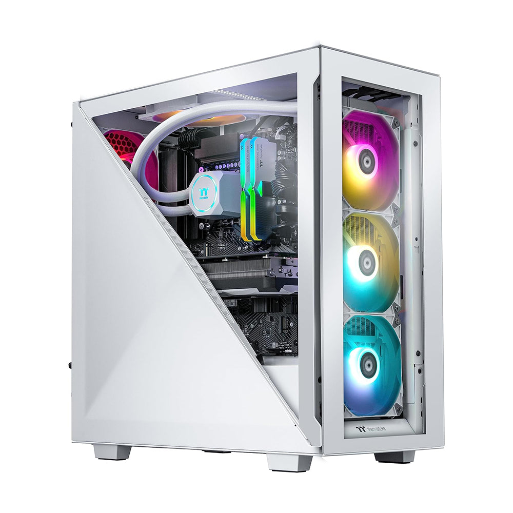 Thermaltake LCGS Avalanche i477T AIO Liquid Cooled CPU Gaming Desktop (Intel® Core™ i7-13700KF, 32GB DDR5 5600MT/s, NVIDIA® GeForce RTX™ 4070 Ti, 2TB NVMe M.2, WiFi) D3AV-Z790-47T-LCS - White