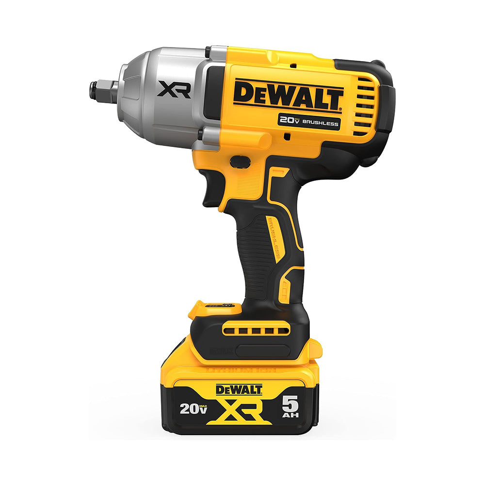 DEWALT 20V MAX Cordless Impact Wrench Kit, 20V MAX, 1/2" Hog Ring With 4-Mode Speed, Includes Battery, Charger and Kit Bag (DCF900P1)