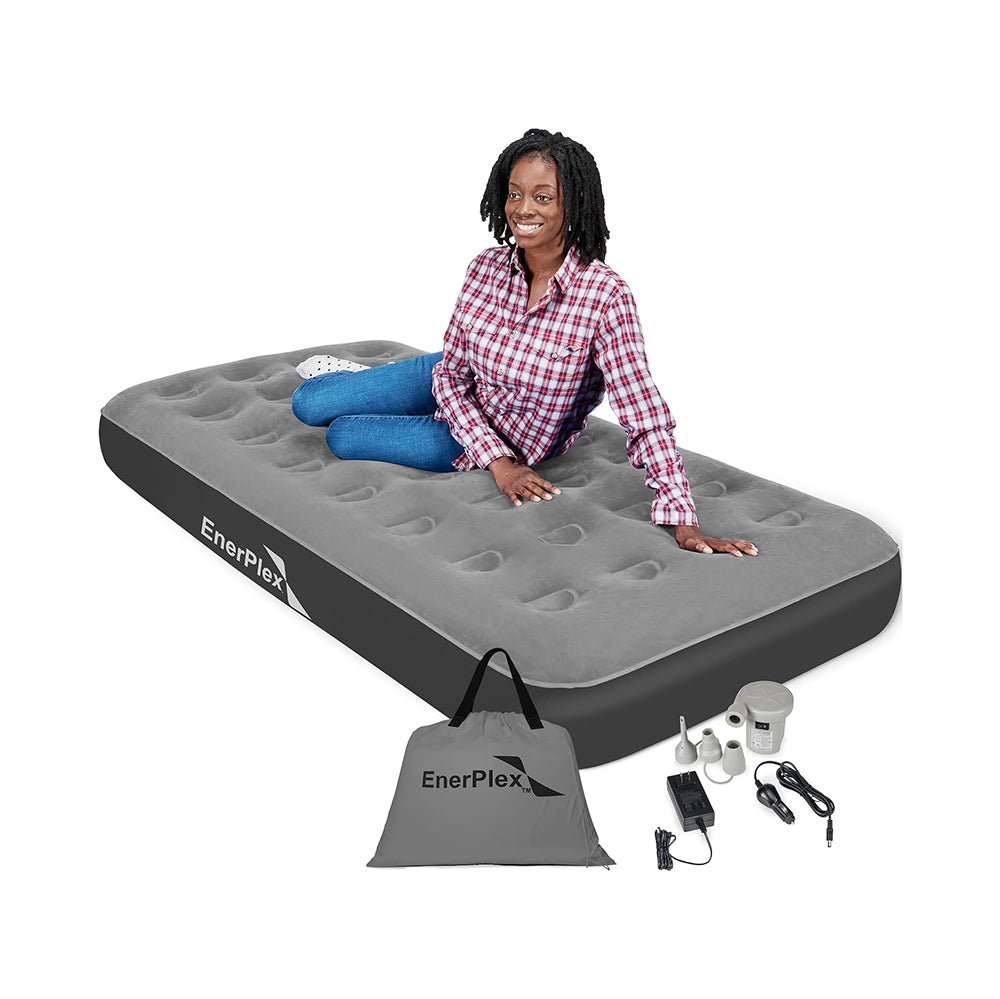 EnerPlex Never-Leak Camping Series Queen Camping Airbed