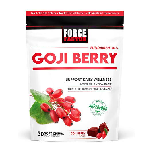 FORCE FACTOR Goji Berry Soft Chews Superfood Antioxidants Supplement