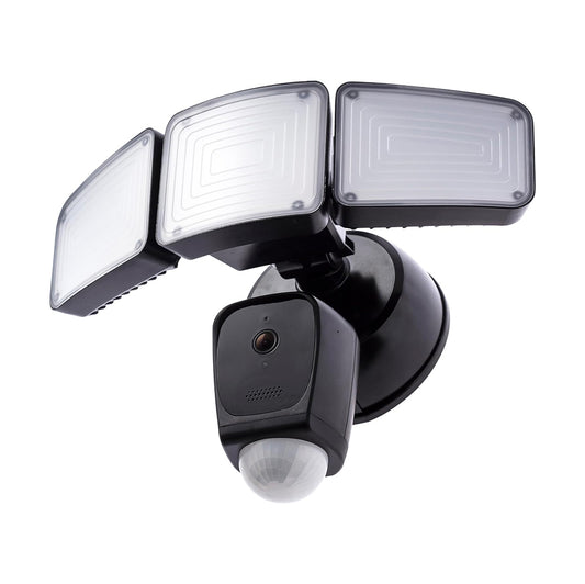 Home Zone Security Smart Floodlight Camera, Black (ES06582G)