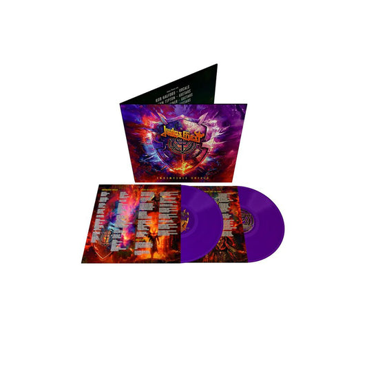 Judas Priest - Invincible Shield Limited Edition Heavyweight Purple Vinyl - LP Signed