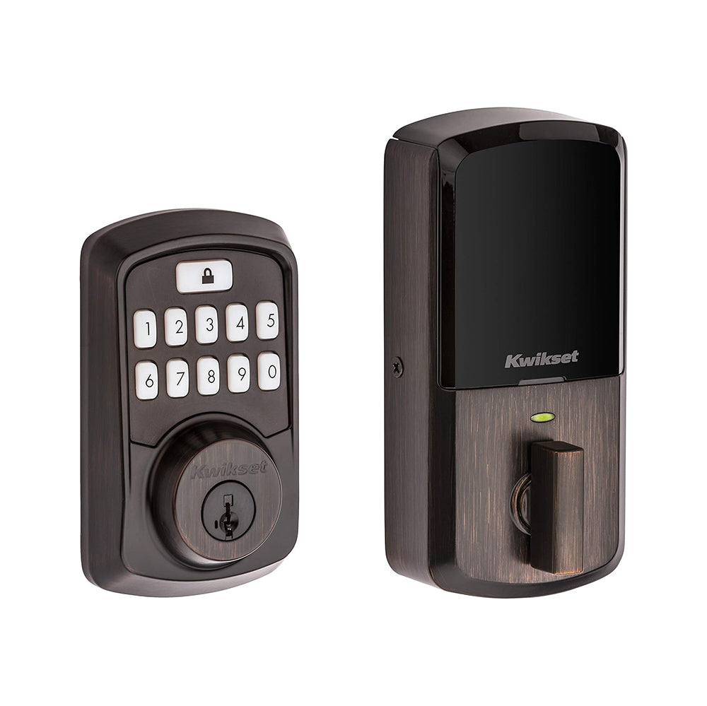 Kwikset 99420-002 Aura Bluetooth Programmable Keypad Door Lock Deadbolt