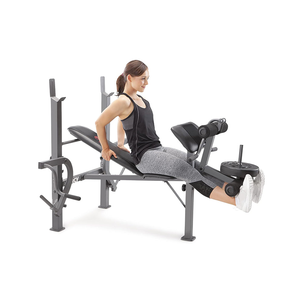Marcy Standard Weight Bench Incline with Leg Developer and Butterfly Arms (MD-389)