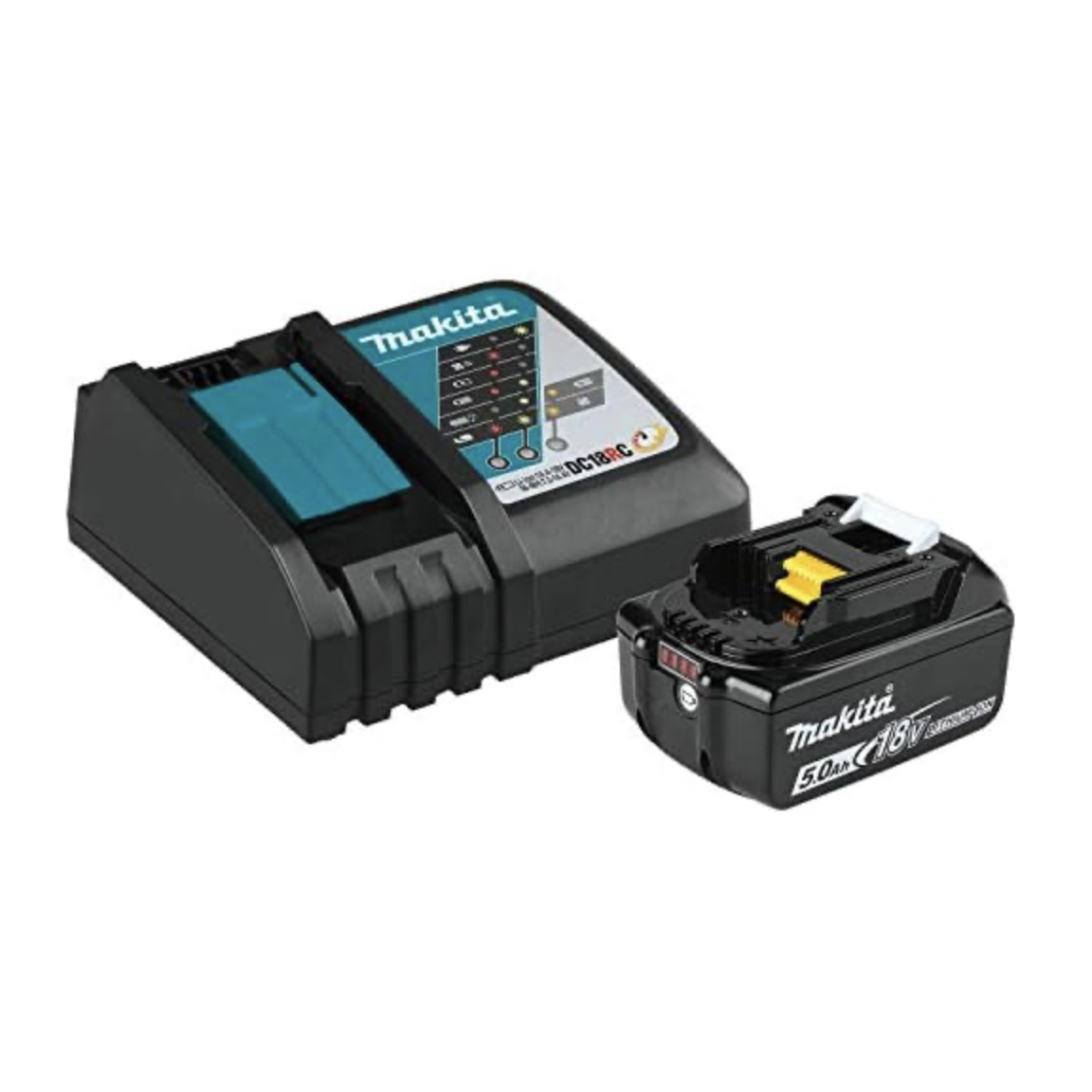 Makita BL1850BDC1 18V LXT® Lithium-Ion Battery and Charger Starter Pack (5.0Ah)