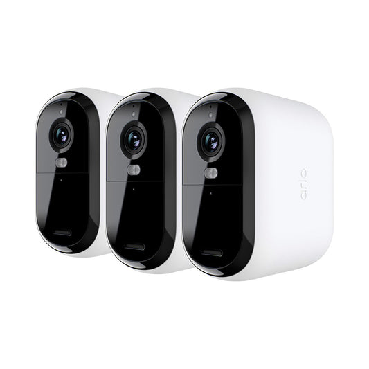 Arlo Essential XL 3-Camera Outdoor Wireless 2K Security Camera (2nd Generation) with 4x Longer Battery Life - White