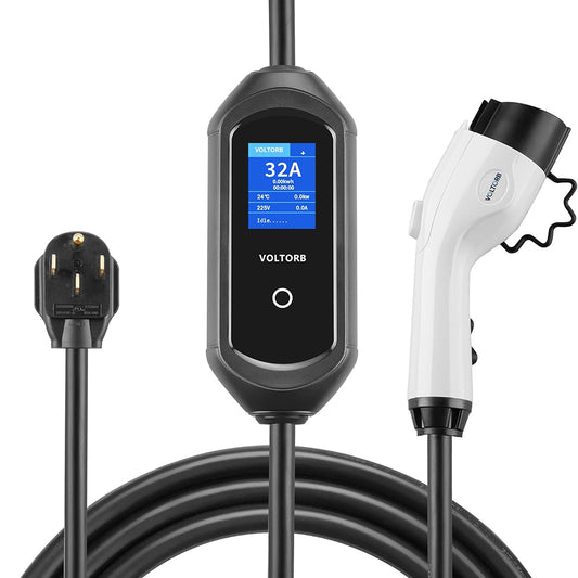 VOLTORB Level 2 Electric Vehicle EV Charger for J1772 Charging Adapter Home‘s NEMA 14-50 (32 Amp/240 Volt/ 20 ft Cable UL Listed) EV Charges 6X Faster