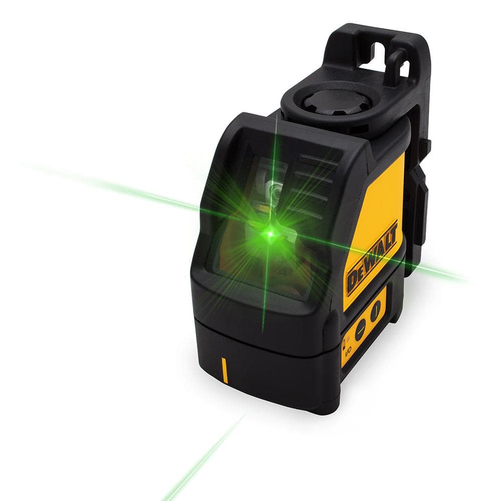 DEWALT 165 ft. Green Self-Leveling Cross Line Laser Level with (3) AAA Batteries & Case - Nyson Retail