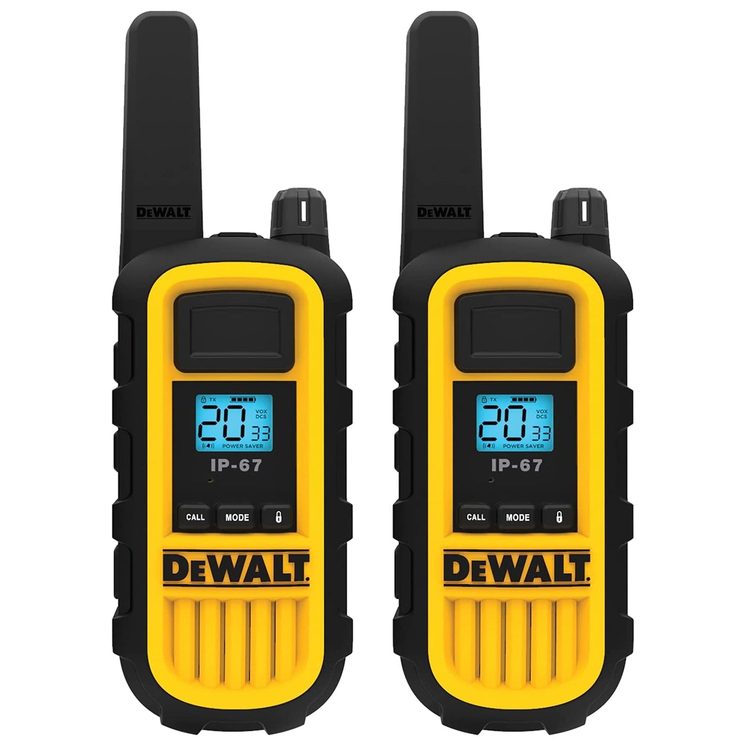 DEWALT FRS 2-Way 2-Watt IP67 Radio Set (2-Pack) (DXFRS800) - Nyson Retail