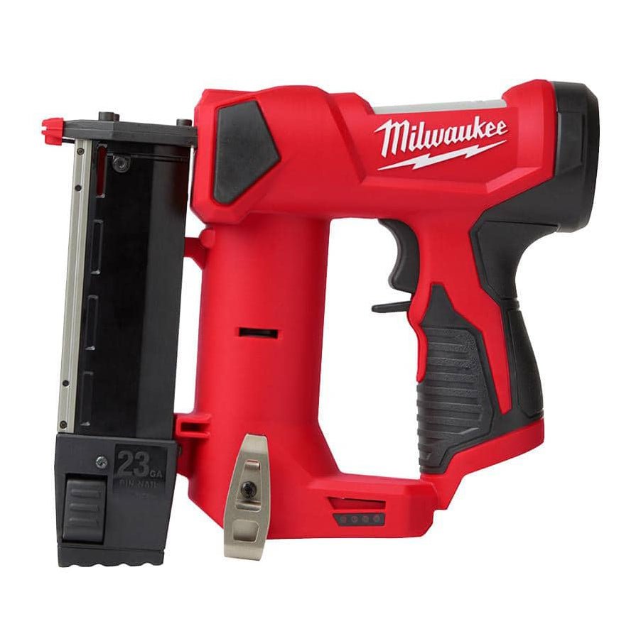 Milwaukee M12 12-Volt 23-Gauge Lithium-Ion Cordless Pin Nailer (Tool-Only) (2540-20) - Nyson Retail