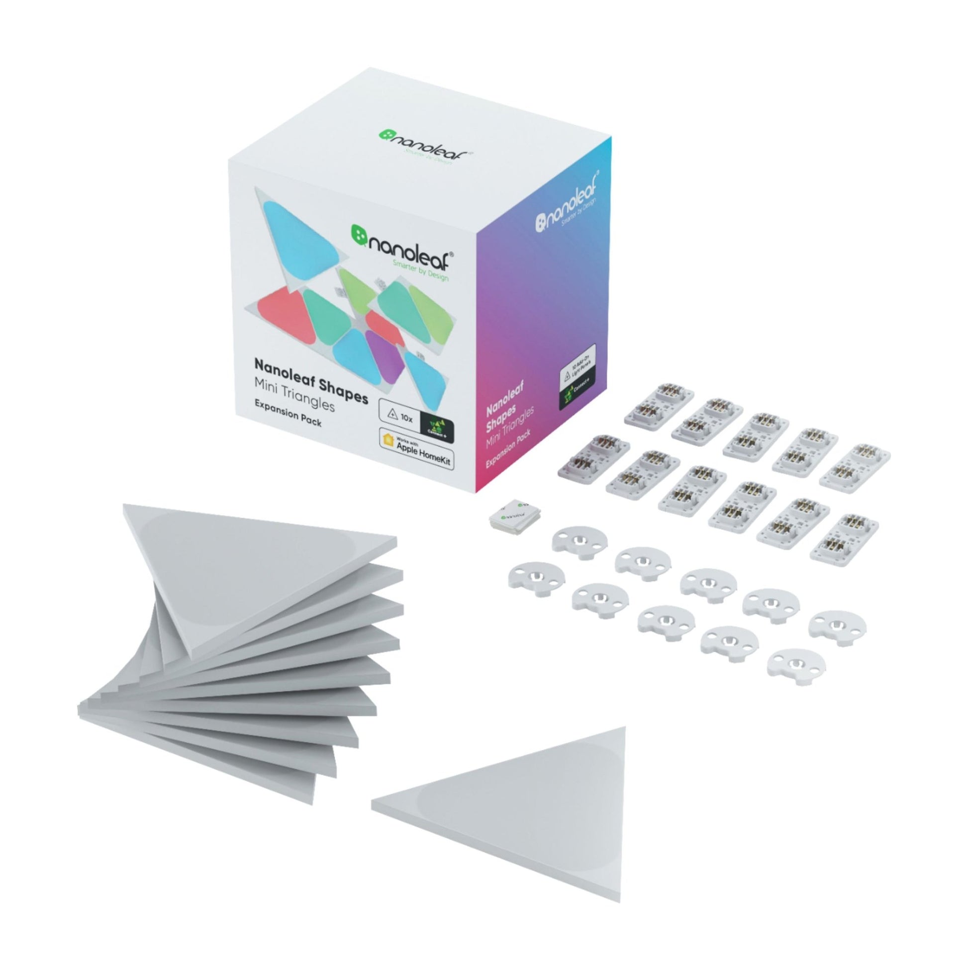 Nanoleaf Shapes Mini Triangles Expansion (10pk) - Multicolor - Nyson Retail